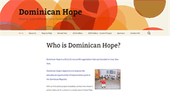 Desktop Screenshot of dominicanhope.org