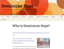 Tablet Screenshot of dominicanhope.org